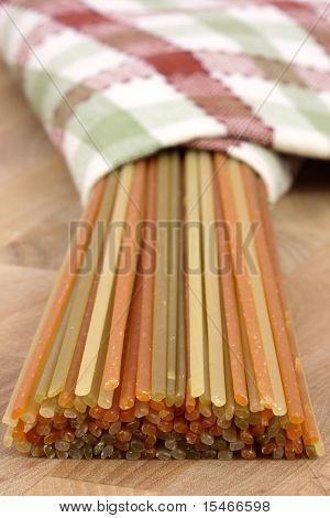Raw Colorful Spaghetti