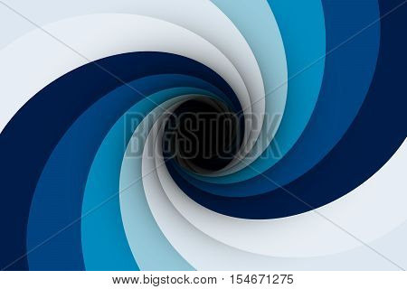 the black hole in the pale blue color 3D illustration