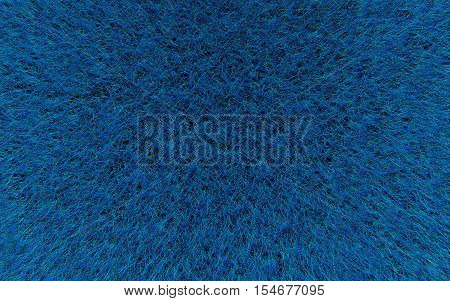Blue wool graphic background texture. 3d render
