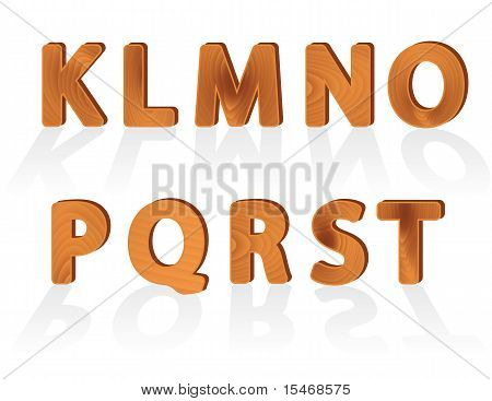 Dřevo zrno texturu postavy z K t