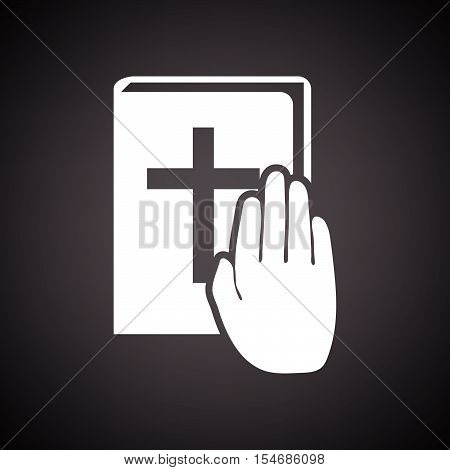 Hand On Bible Icon