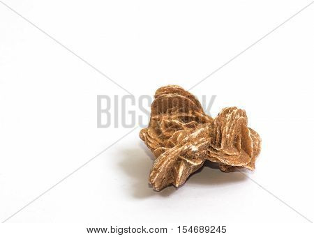 The rose - like formations of the crystal clusters of baryte or gypsum known as Dessert Rose