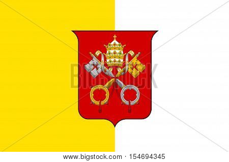 Flag of Vatican City officially Vatican City State is a walled enclave within the city of Rome