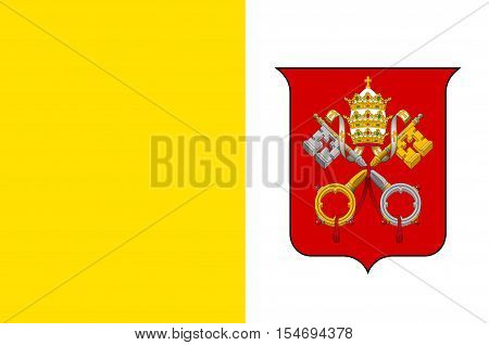 Flag of Vatican City officially Vatican City State is a walled enclave within the city of Rome