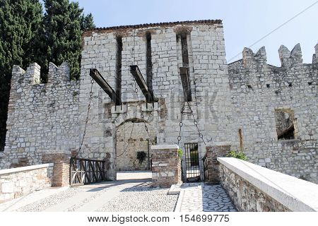 ancient castle in Brescia, a city in northern Italy