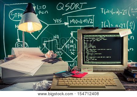 Work On Algorithm In The Vintage Computer Lab