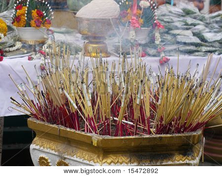 Festiwal tatuażu w Wat Bang Phra w Nakhon Chaisi w pobliżu Bangkok, Tajlandia