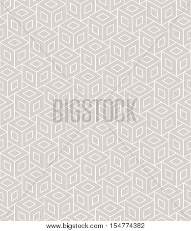 Vector modern abstract geometry pattern. gray seamless geometric background . subtle pillow and bed sheet design. creative art deco. hipster fashion print