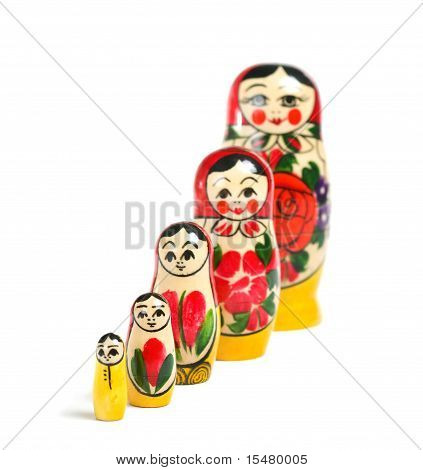 Brieftasche Portemonnaie Matrioshka doll
