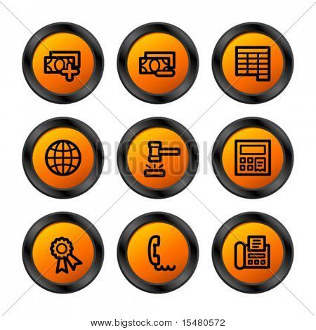 Simgeler, turuncu daire serisine Finans