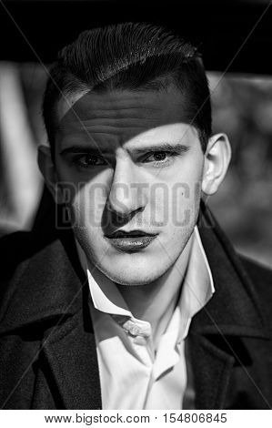 brutal sexy man with a confident look