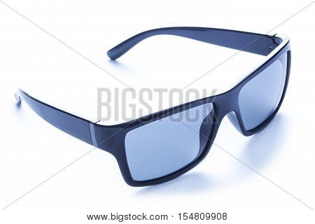 black Sunglasses. Isolated on the white background