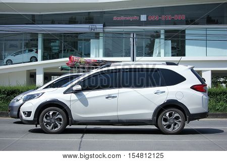 CHIANGMAI THAILAND - OCTOBER 9 2016: Private New suv car Honda BRV. On road no.1001 8 km from Chiangmai Business Area.