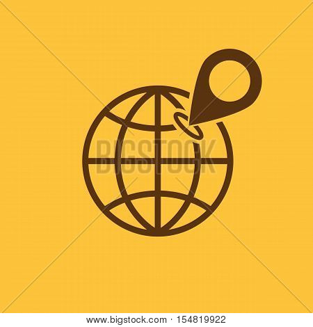 The SEO icon. WWW and browser, development, seo symbol. UI. Web. Logo. Sign. Flat design. App. Stock vector