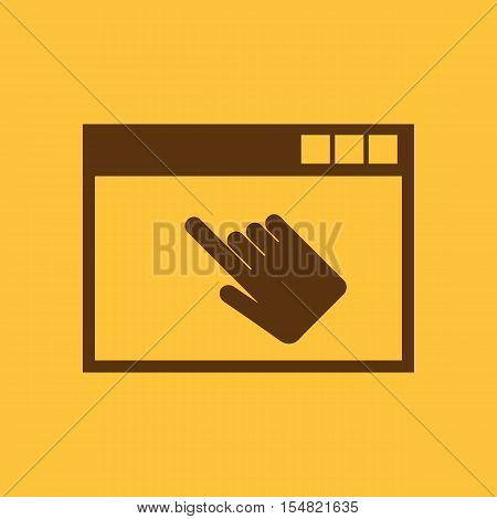 The website icon. WWW and browser, development, seo, website symbol. UI. Web. Logo. Sign. Flat design. App. Stock vector