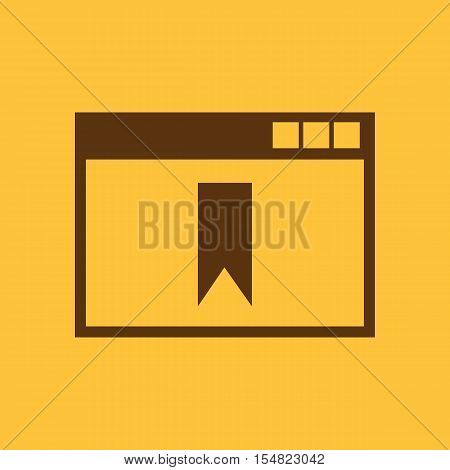 Bookmark browser icon. vector design. Bookmark browser symbol. web. graphic. JPG. AI. app. logo. object. flat. image. sign. eps. art. picture - stock vector