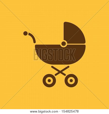 Pram icon. Baby buggy vector design. Baby carriage symbol. web. graphic. JPG. AI. app. logo. object. flat. image. sign. eps. art. picture - stock vector