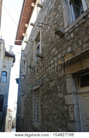 Fortress in the old town of Bar in Montenegro on a sunny summer day. Very visited place by tourists.