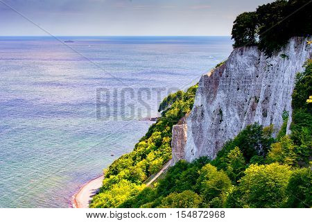 The Chalk Cliff at the Baltic Sea 1