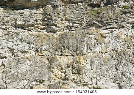 Geological section of sedimentary rocks. Background natural