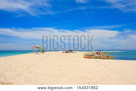 On the White island. Camiguin island. Philippines.