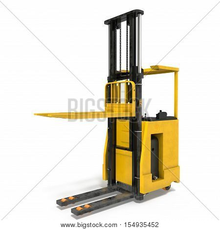 Loader isolated under the white background. 3D illustration