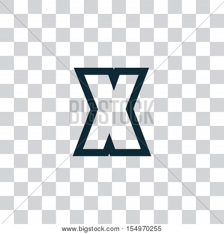 Letter X vector, logo. Useful as branding symbol, corporate identity, alphabet element, transparent clip art and illustration.
