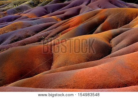 Chamarel Seven Coloured Earths On Mauritius