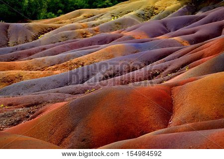 Chamarel Seven Coloured Earths On Mauritius