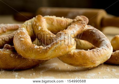 German Brezel, photo taken with natural light