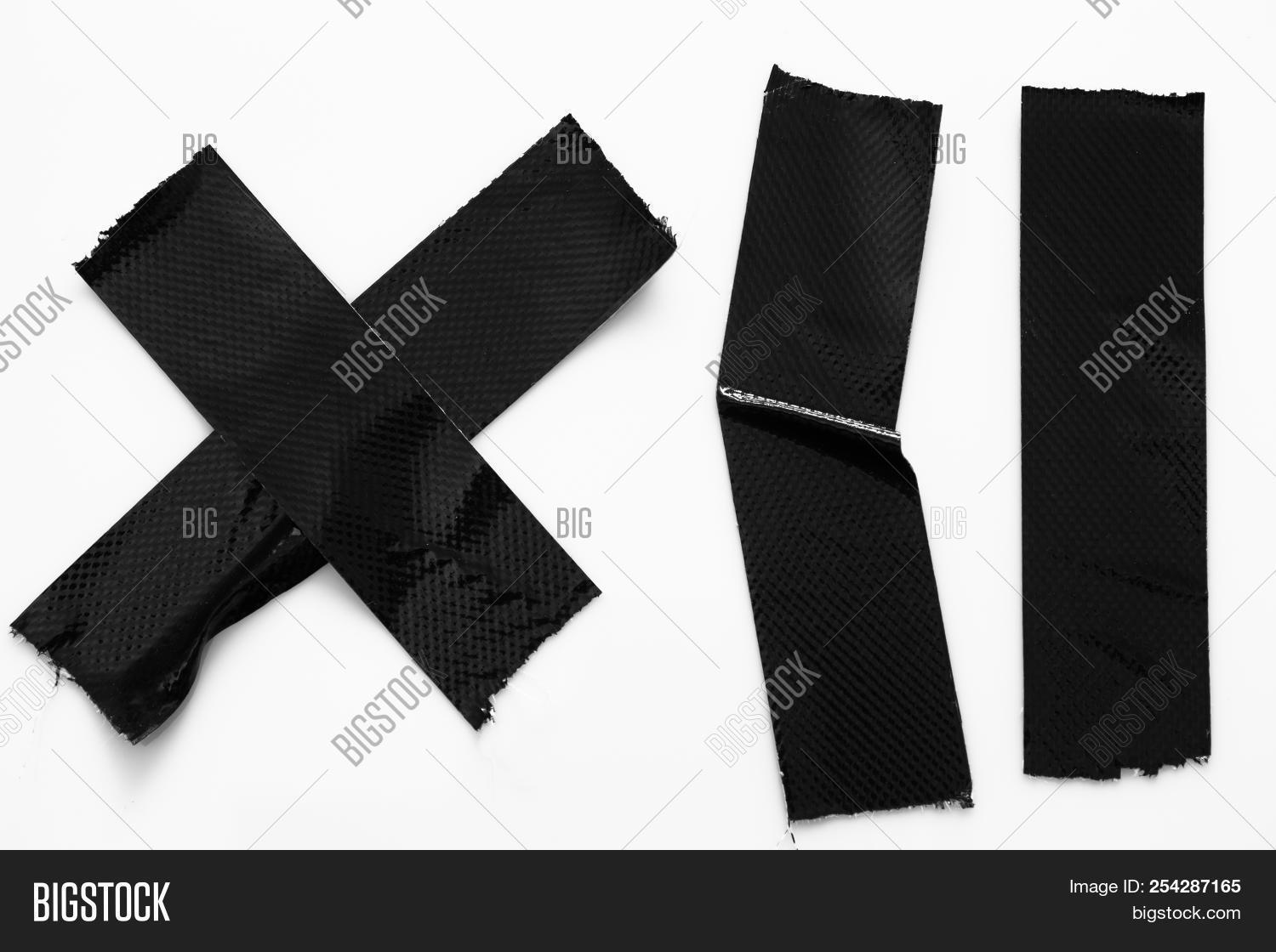 Set Black Tapes On Image & Photo (Free Trial) | Bigstock