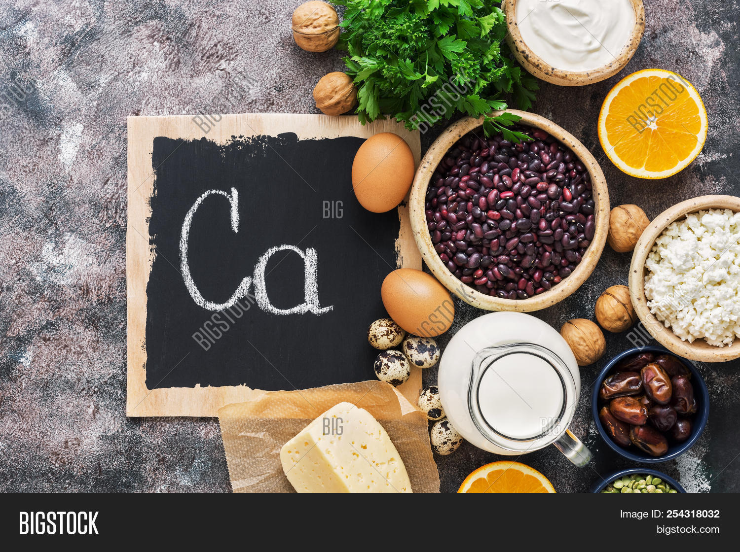 Set Foods Rich Calcium Image Photo Free Trial Bigstock