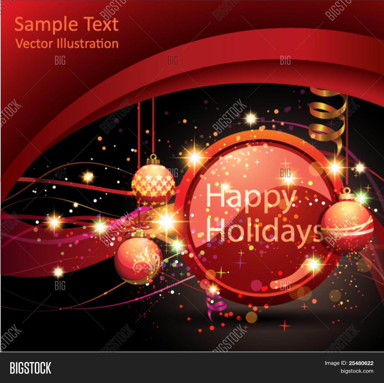 Happy Holidays Vector & Photo (Free Trial) | Bigstock