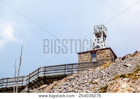 Historic Cosmic Ray And Old Weather Station On Sulphur Mountain