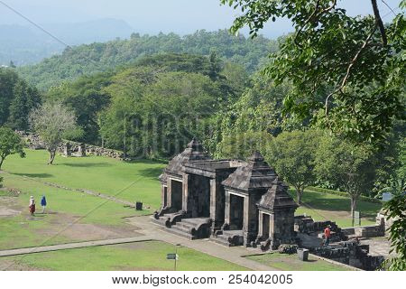 Green Nature Around Ratu Boko Temple In Yogyakarta, Indonesia.