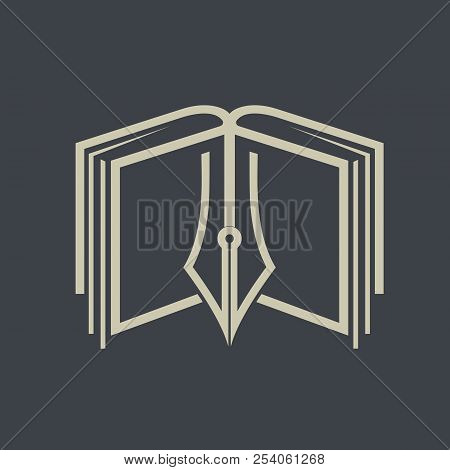 Book Logo And Stationery, Educational Abstract Logo, Author Logo And News, Store Logo, Logo Template
