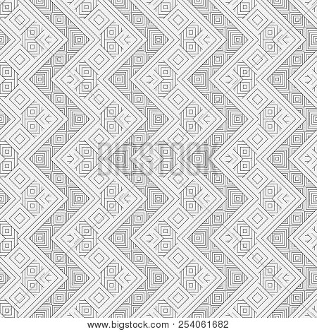 Vector Seamless Pattern With Diagonal And Vertical Black Lines.