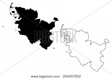 Schleswig-holstein (federal Republic Of Germany, State Of Germany, Sleswick-holsatia) Map Vector Ill