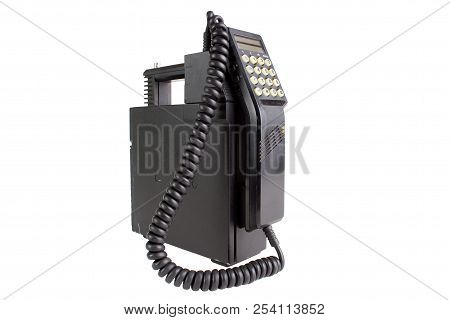 Old Mobile Cellular Phone, Isolated On White