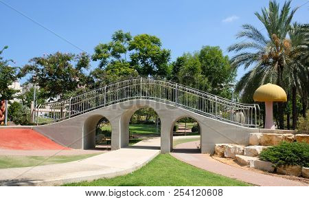 Aqueduct In A Children's Park In The City Of Holon In Israel