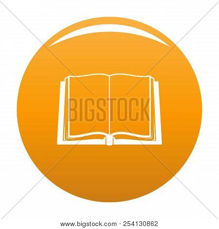 Book Deployed Icon. Simple Illustration Of Book Deployed Icon For Any Design Orange