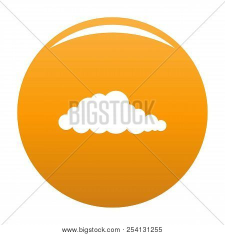 Nebulosity Icon. Simple Illustration Of Nebulosity Icon For Any Design Orange