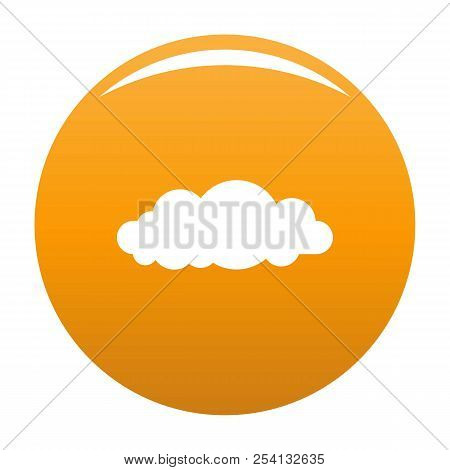 Altocumulus Icon. Simple Illustration Of Altocumulus Icon For Any Design Orange