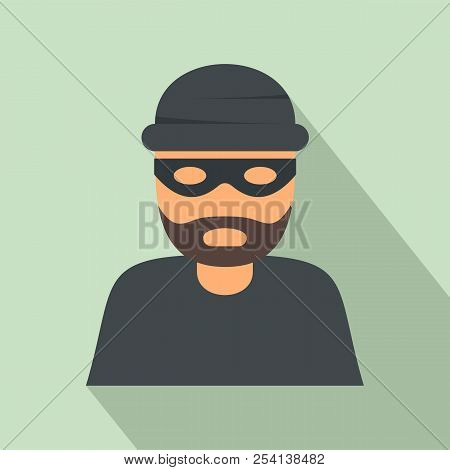 Thief Icon. Flat Illustration Of Thief Icon For Web Design