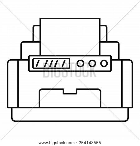 Laser Printer Icon. Outline Illustration Of Laser Printer Icon For Web Design Isolated On White Back