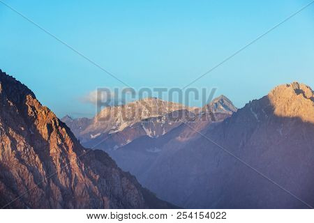 Beautiful landscape of Fann Mountains, Tajikistan