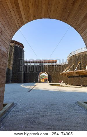 Wieliczka, Poland - June 20, 2018: Graduation Tower, Great Inhalatorium In The Resort Near Krakow. I