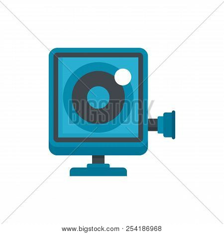 Action Camera Icon. Flat Illustration Of Action Camera Icon For Web Isolated On White