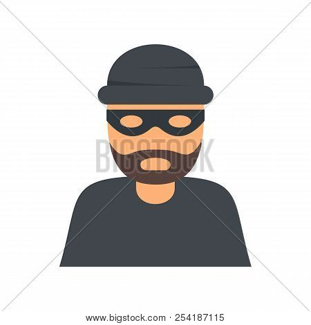 Thief Icon. Flat Illustration Of Thief Icon For Web Isolated On White