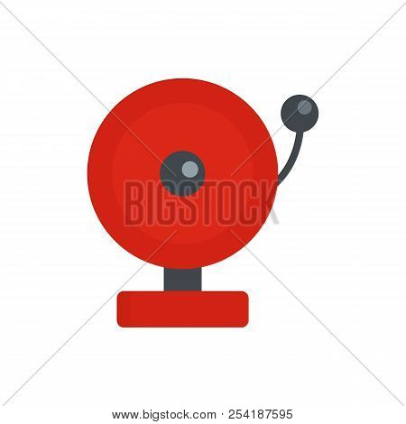 Ring Sirena Icon. Flat Illustration Of Ring Sirena Icon For Web Isolated On White